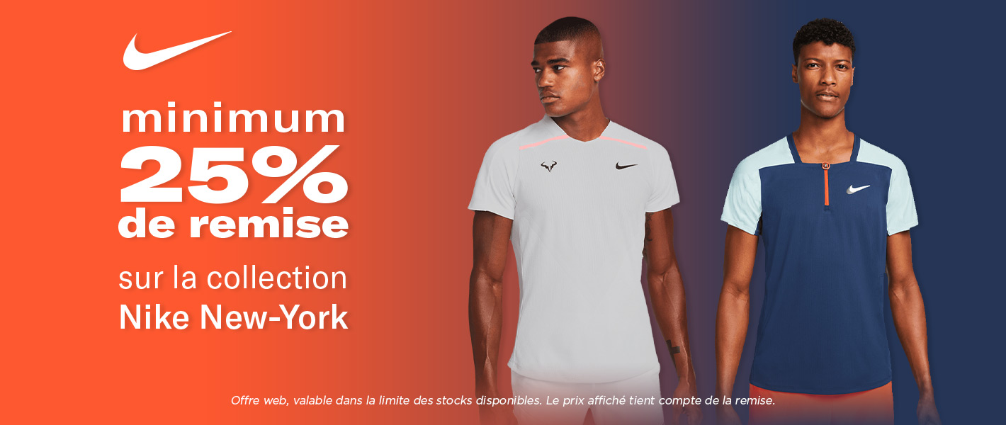 Minimum 25% de remise sur la collection Nike New-York