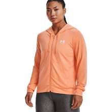 SWEAT UNDER ARMOUR FEMME RIVAL TERRY FULL ZIP ? CAPUCHE