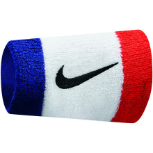 Serre-poignets Nike Swoosh Double Largeur Blancs