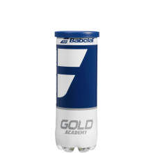 TUBE DE 3 BALLES BABOLAT GOLD ACADEMY