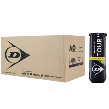 Carton De 24 Tubes De 3 Balles Dunlop Tour Brilliance