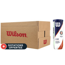 Carton De 24 Tubes De 3 Balles Wilson Roland Garros Clay Court