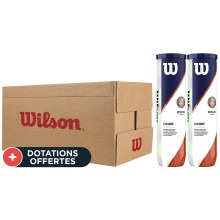 Carton De 9 Bipacks De 4 Balles Wilson Roland Garros Clay Court