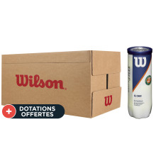 Carton De 24 Tubes De 3 Balles Wilson Roland Garros All Court