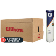 Carton De 18 Tubes De 4 Balles Wilson Roland Garros All Court