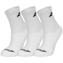 3 Paires De Chaussettes Babolat Blanches