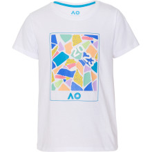 T-SHIRT AUSTRALIAN OPEN JUNIOR FILLE DATED MOSAIC