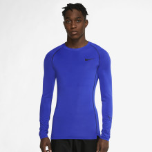 Tee-Shirt Nike Dri-Fit Tight Manches Longues Bleu