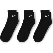 3 Paires de Chaussettes Nike Cushion Everyday Quarter Noires