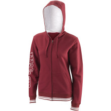 Sweat Wilson Femme Team 2 à Capuche Zippé Bordeaux