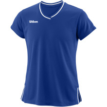 Tee-Shirt Wilson Junior Fille Team 2 V-Neck Bleu