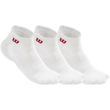 3 Paires de Chaussettes Wilson Basses Blanches