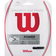 Cordage Wilson Synthetic Gut Power Noir (12.20 Mètres)