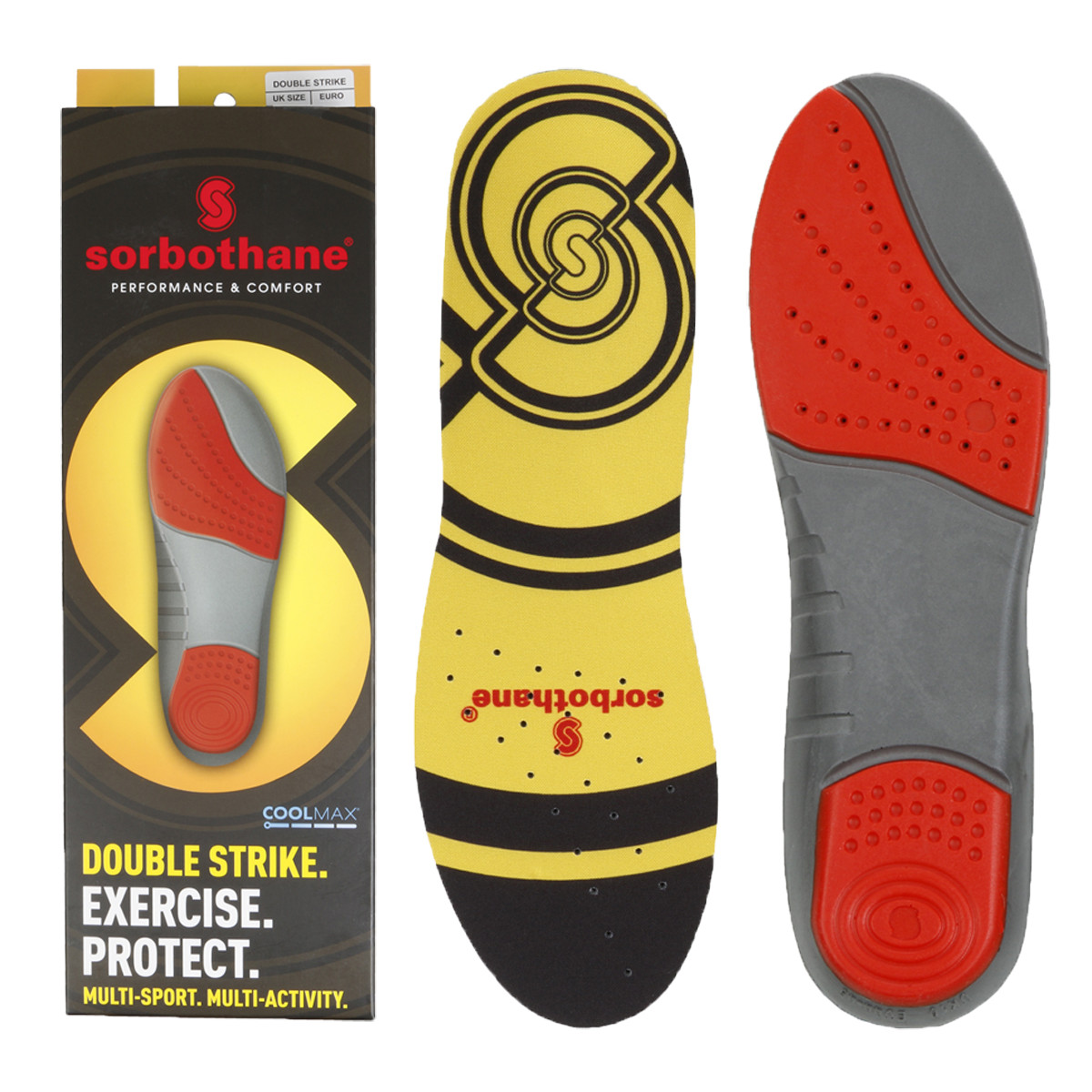 Semelles Sorbothane Composites Double Strike