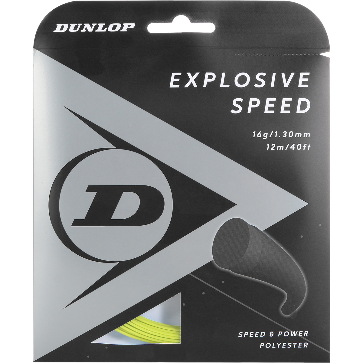 Cordage Dunlop Explosive Speed Jaune (12 Mètres)