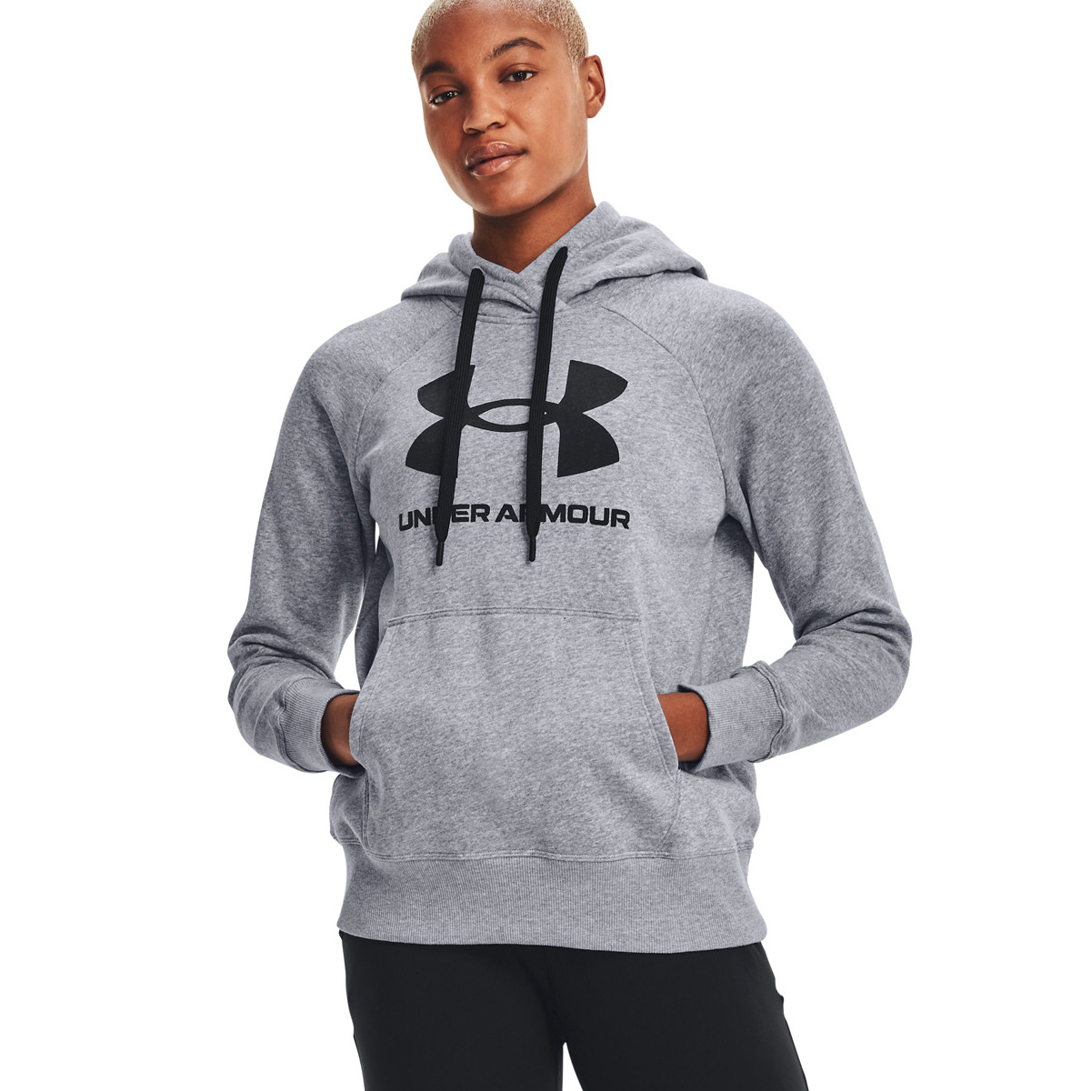 Sweat Under Armour Femme Rival Fleece Logo Gris