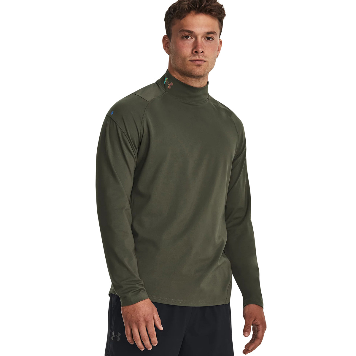 T SHIRT UNDER ARMOUR COLD GEAR RUSH MOCK T shirt Tennis Achat