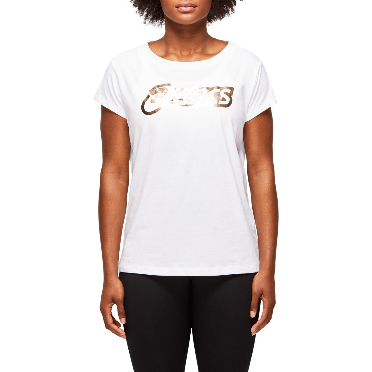 Tee Shirt Asics Femme Logo Graphic Blanc T shirt Tennis Achat