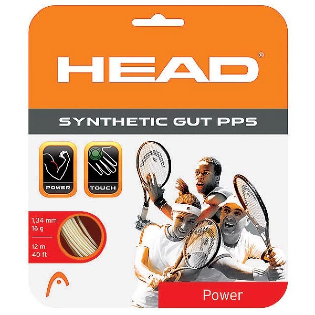 Cordage Head Synthetic gut PPS blanc