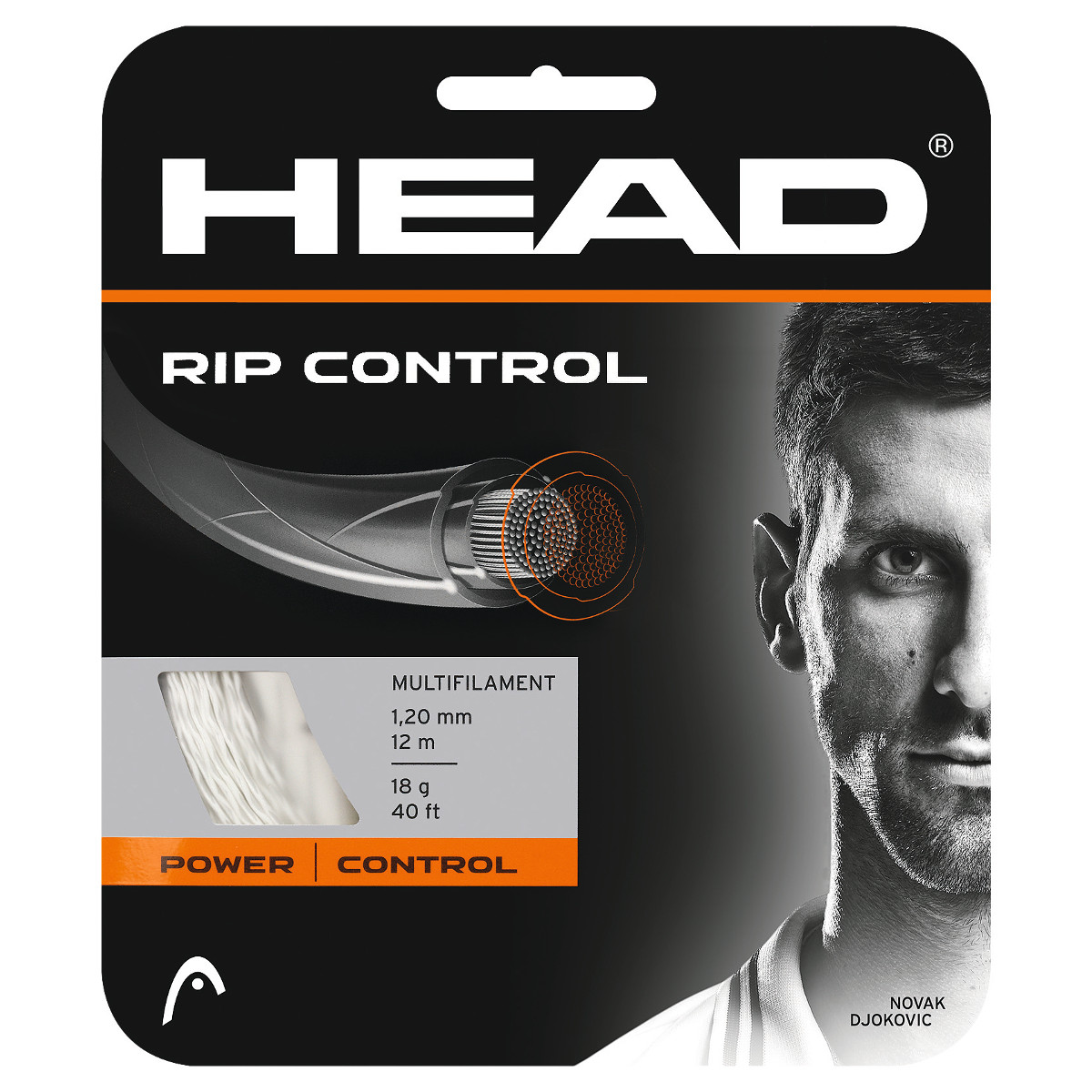 Cordage Head RIP Control Blanc (12m)