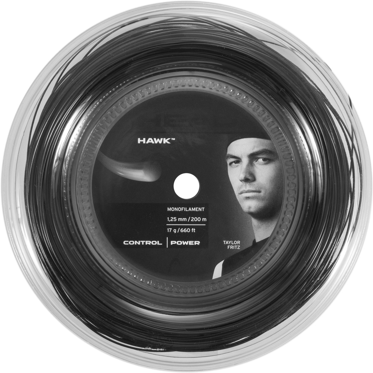 Bobine Head Hawk Noire (200 Mètres)
