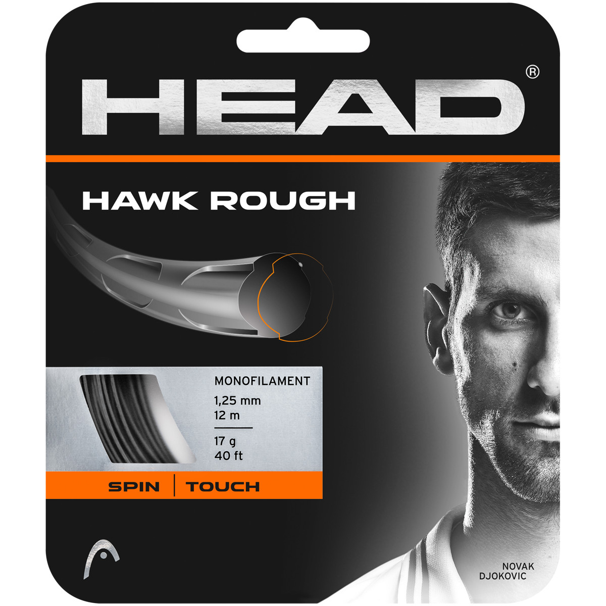 Cordage Head Hawk Rough Anthracite (12 Mètres)
