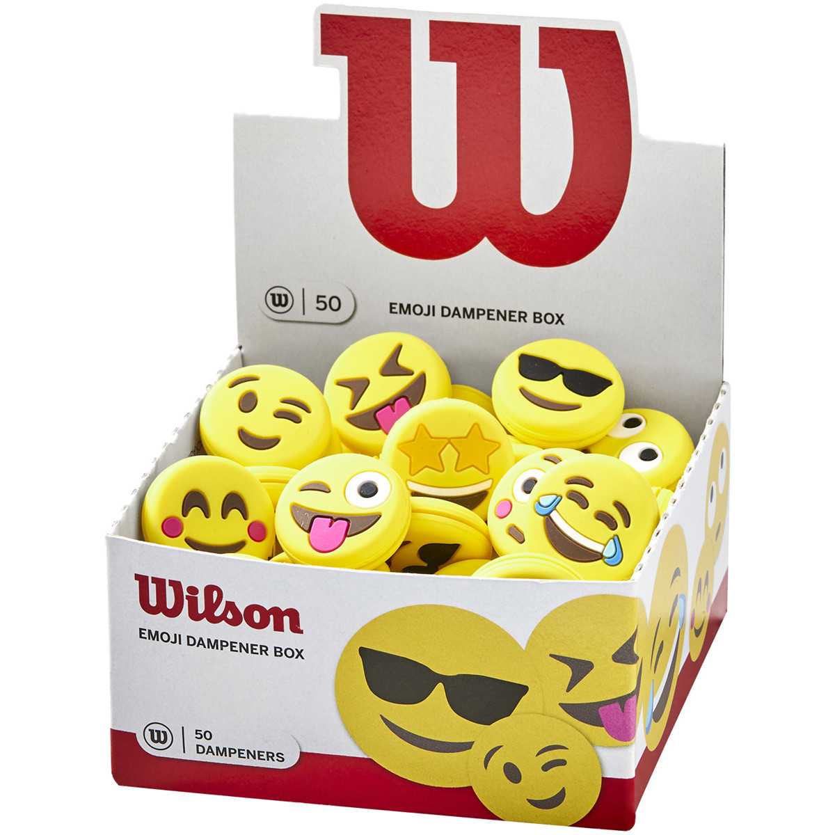 Boîte de 50 Antivibrateurs Wilson Emojis 