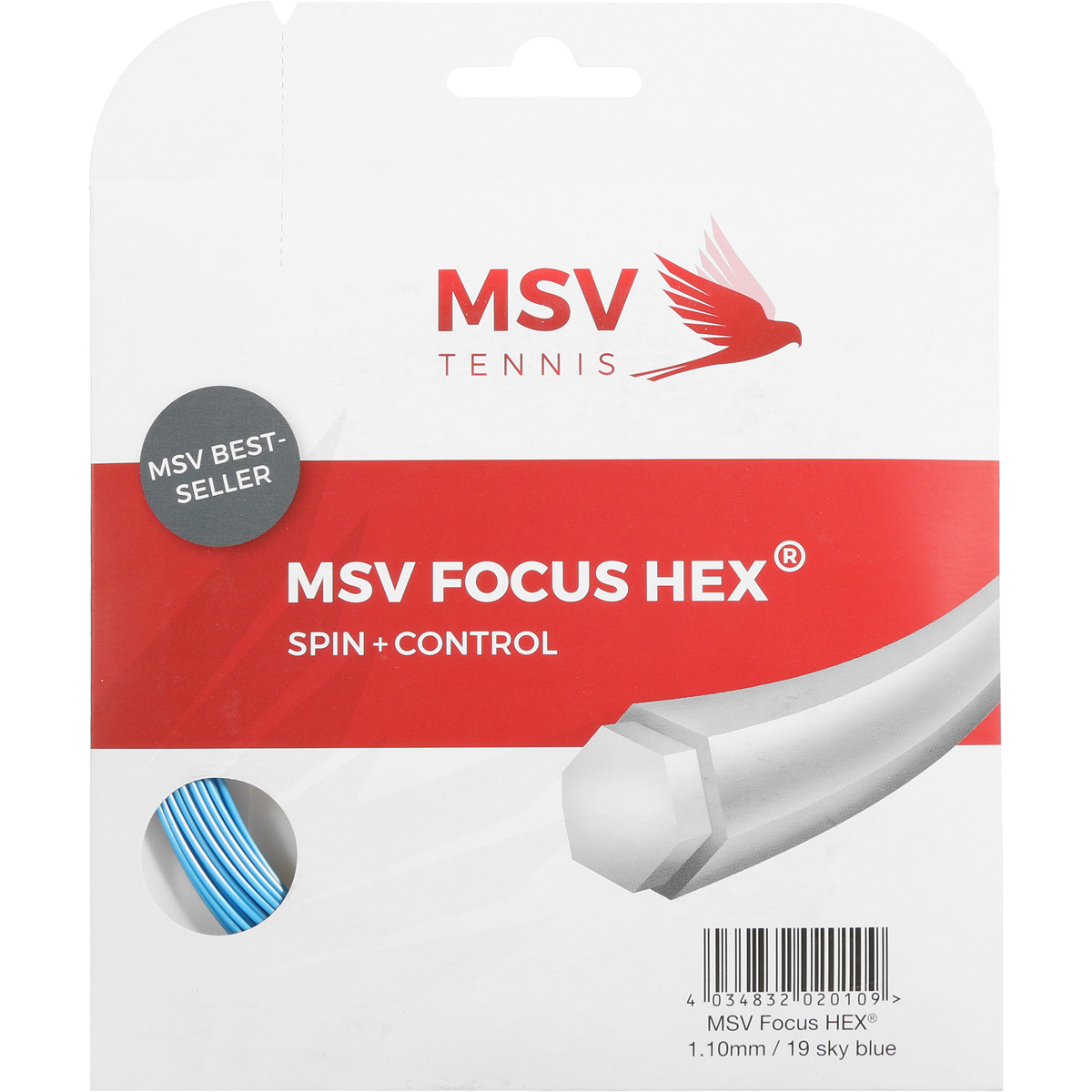Cordage MSV Focus HEX Bleu (12 mètres)
