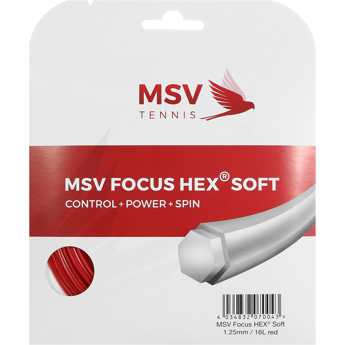 Cordage MSV Focus Hex Soft Rouge (12 mètres)