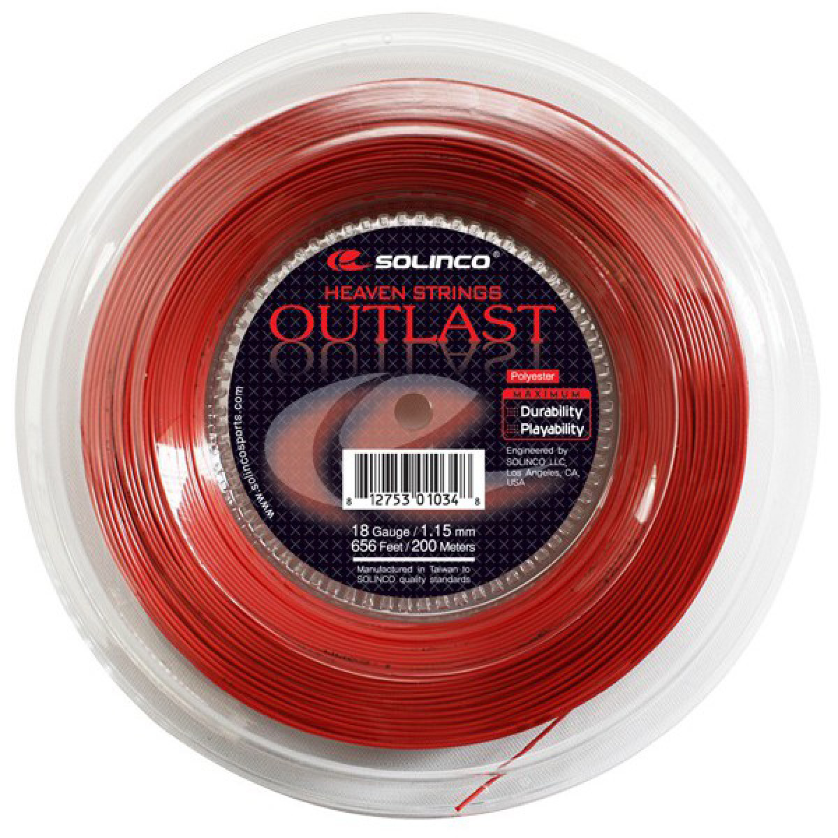 Bobine Solinco Outlast (200 Mètres) Rouge