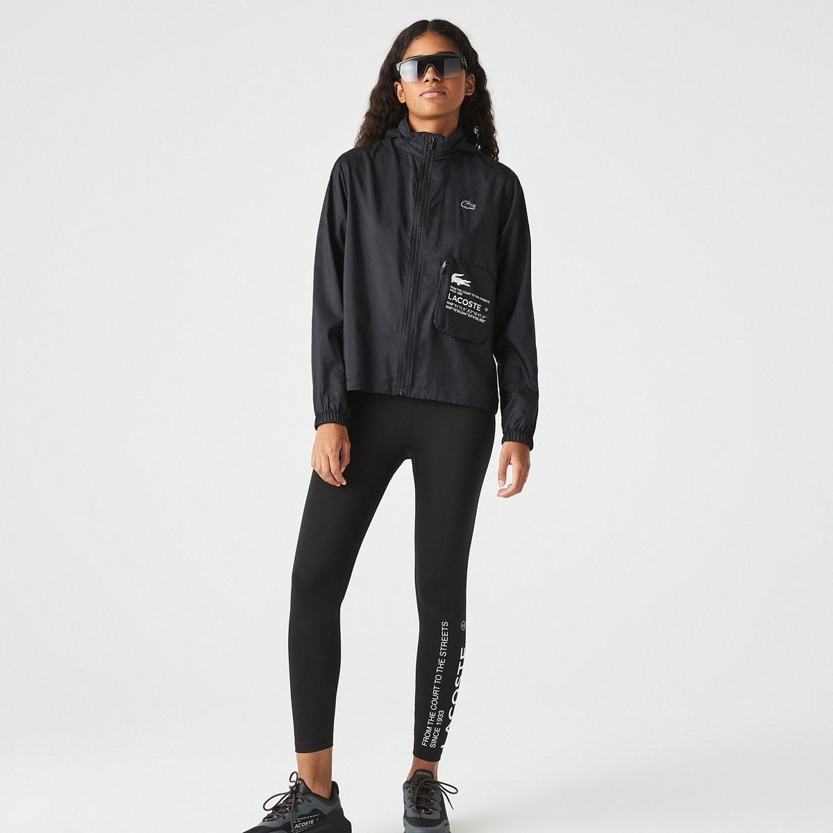 Sweat lacoste shop noir femme