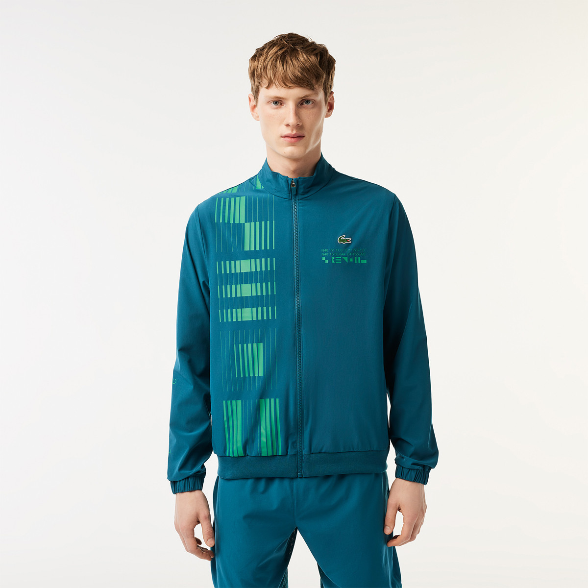 Blouson zippé lacoste sport x novak djokovic à imprimé camouflage discount