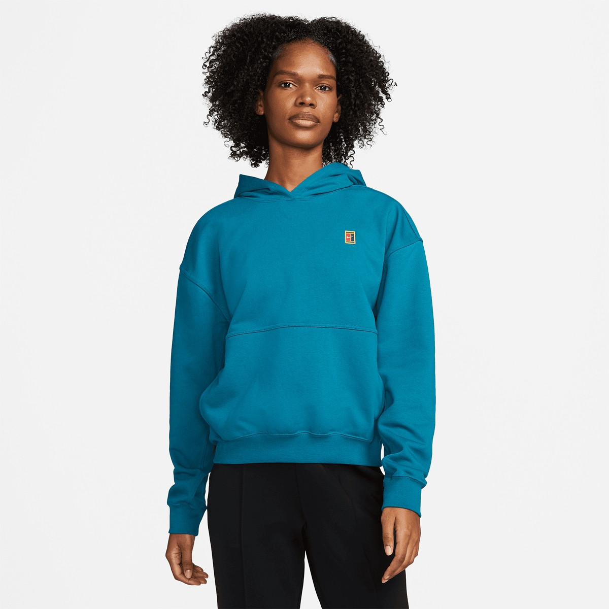 SWEAT NIKE COURT FEMME DRI FIT HERITAGE A CAPUCHE