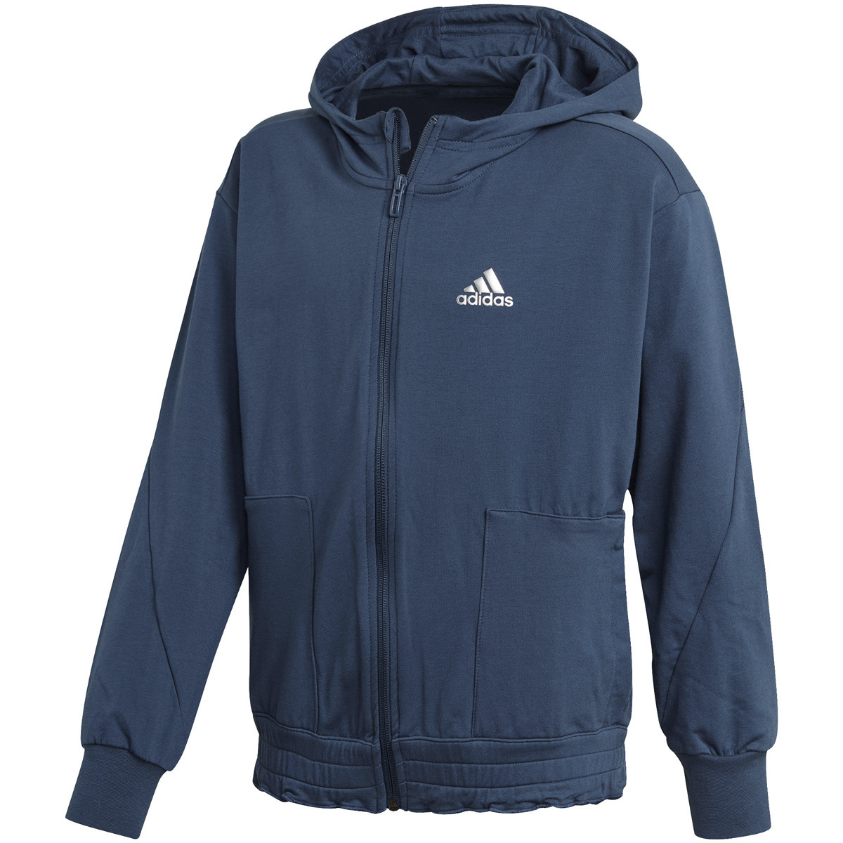 Veste Capuche Adidas Junior Fille Dance Bleue Veste sweat