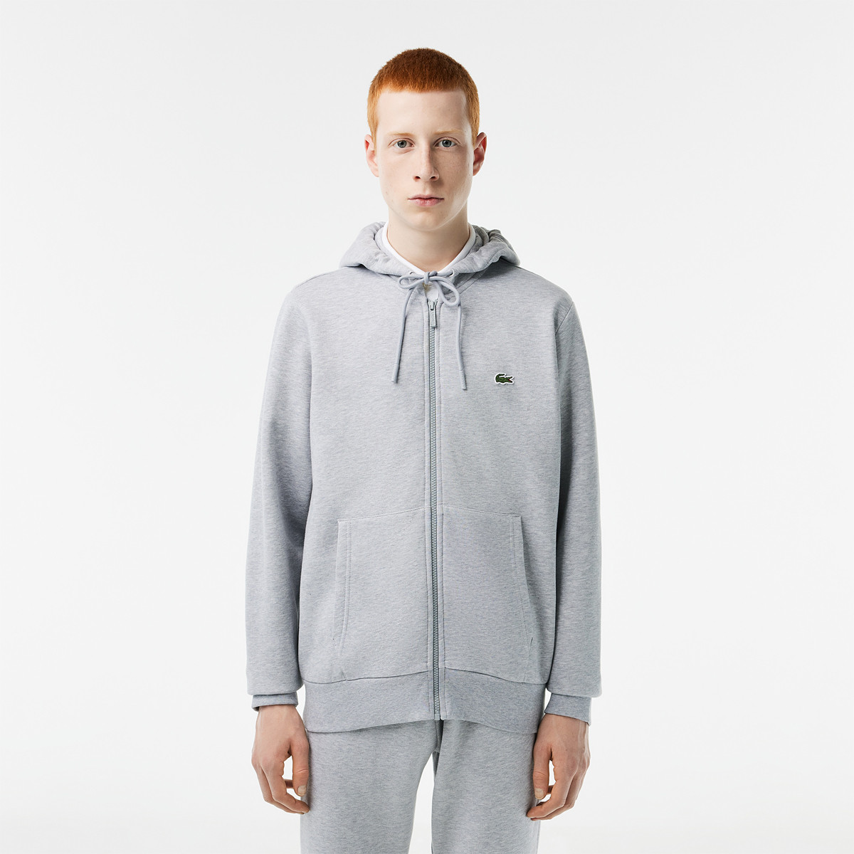 SWEAT LACOSTE A CAPUCHE FULL ZIP