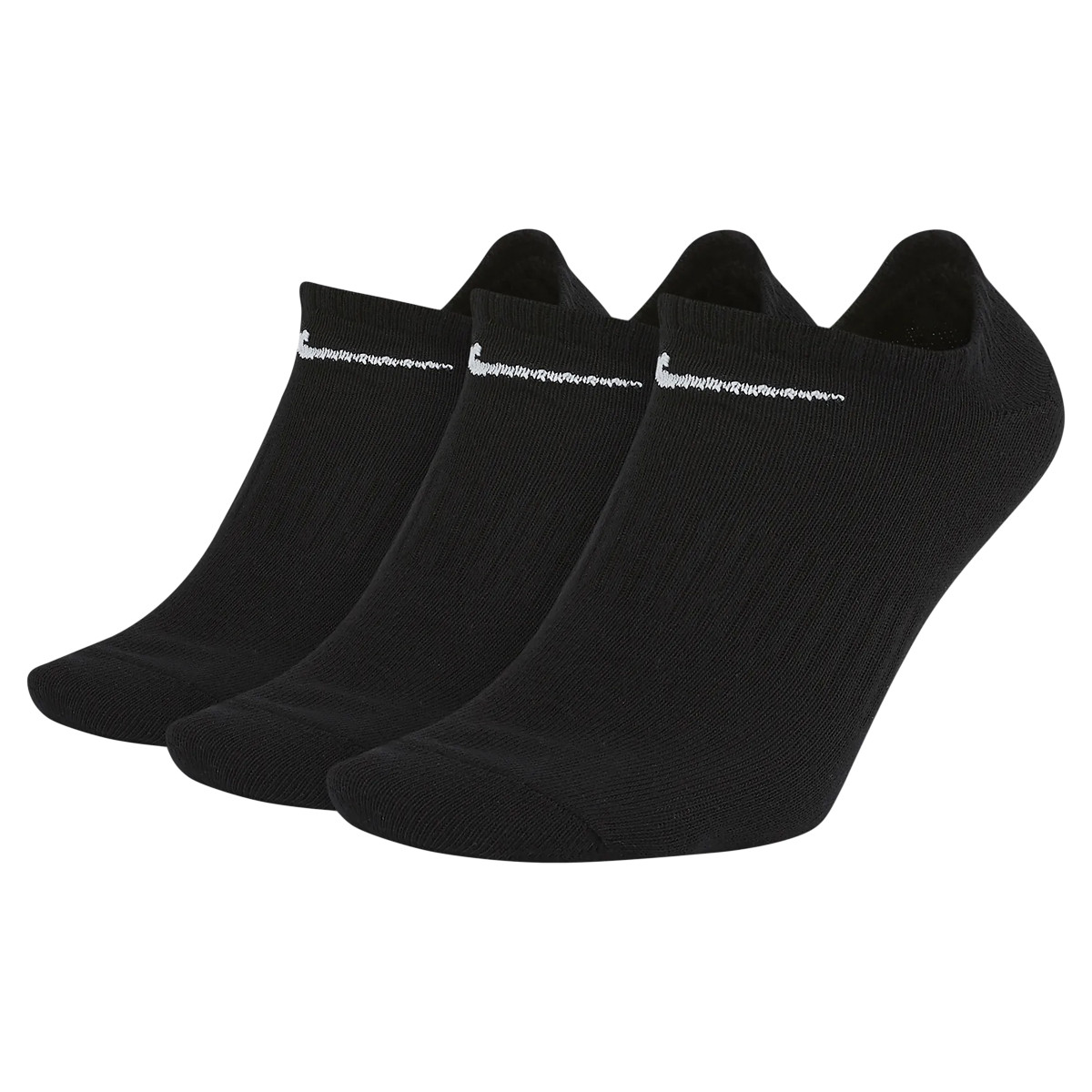 3 Paires de Chaussettes Nike Everyday Extra Basses Noires