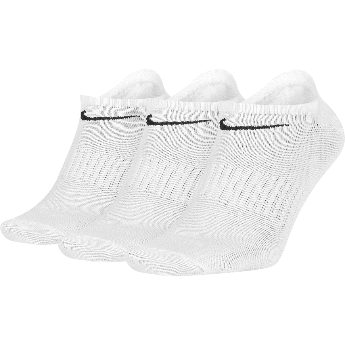 3 Paires de Chaussettes Nike Everyday Extra Basses Blanches