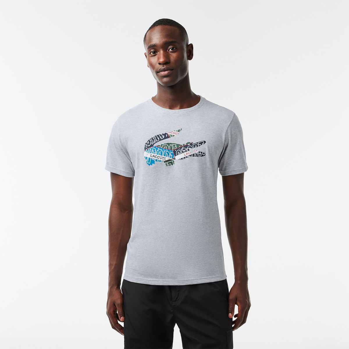 T-SHIRT LACOSTE TRAINING BIG LOGO CORE PERFORMANCE